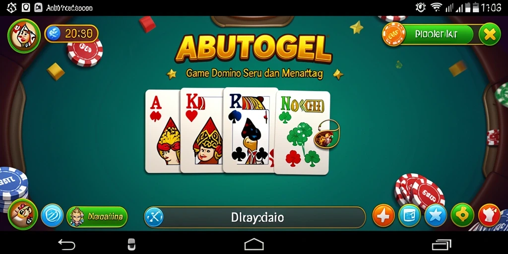 Tampilan gameplay seru ABUTOGEL dengan grafis yang menarik.