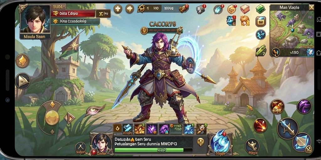 Gameplay menakjubkan dengan grafis fantastis di CACOR78.