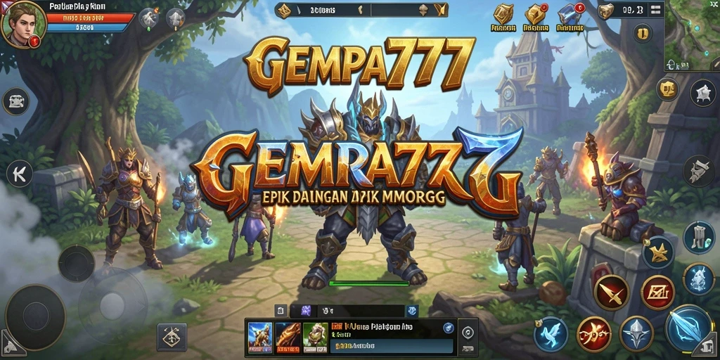 Screenshot GEMPA777 menampilkan karakter dalam pertempuran seru dengan grafis menakjubkan.
