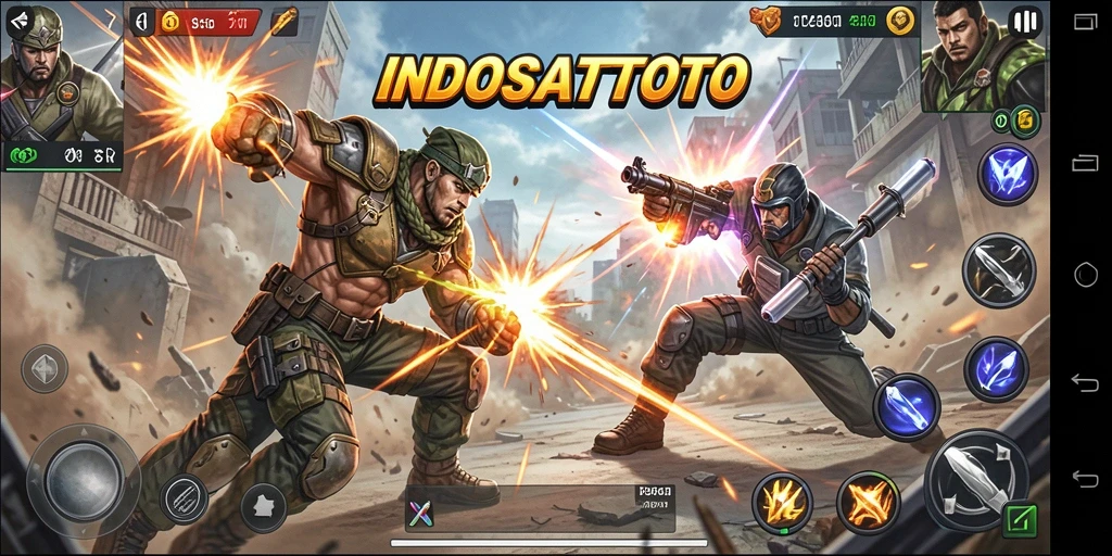 Screenshot gameplay INDOSATTOTO menampilkan aksi yang mendebarkan.