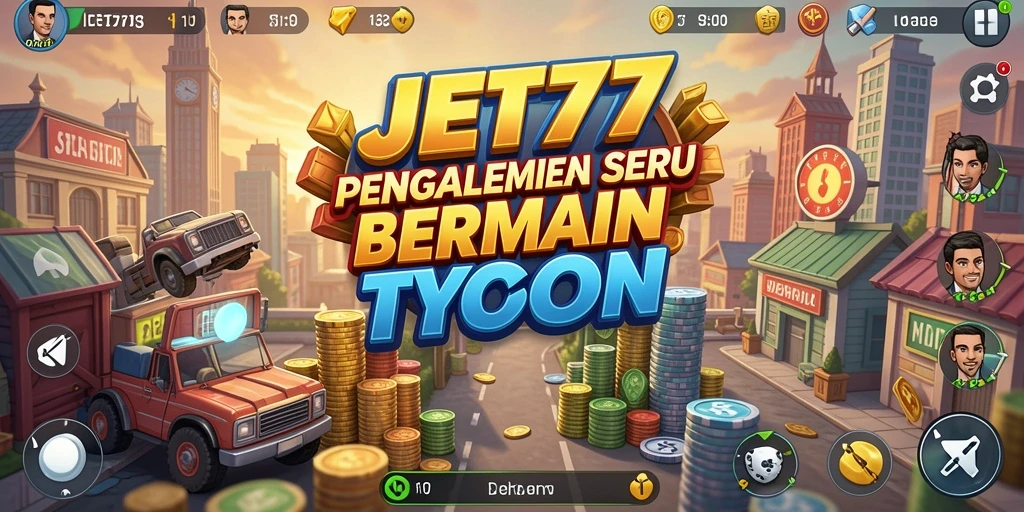 Gameplay seru JET77 dengan manajemen bisnis yang mendetail.