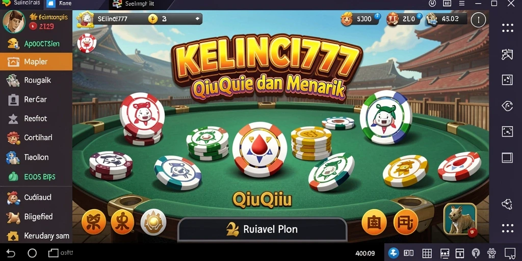 Screenshot KELINCI777 menampilkan aksi seru dalam permainan QiuQiu.