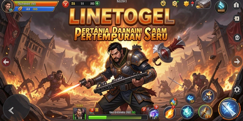 Gameplay seru LINETOGEL dengan strategi menara pertahanan yang menegangkan.