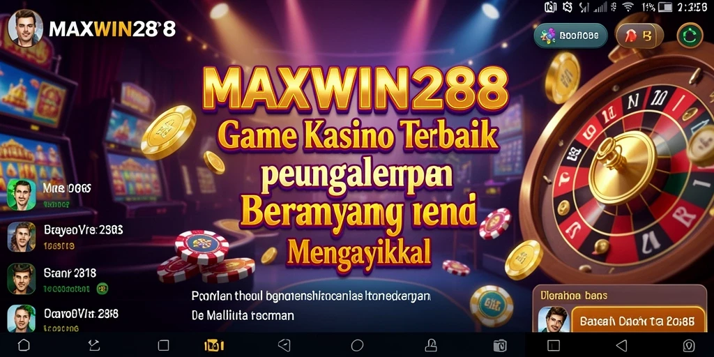 Tampilan gameplay seru dan beragam dalam MAXWIN288.