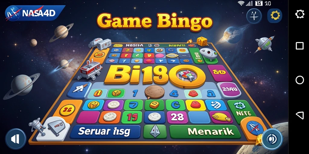 Tampilan gameplay seru dari game Bingo NASA4D.