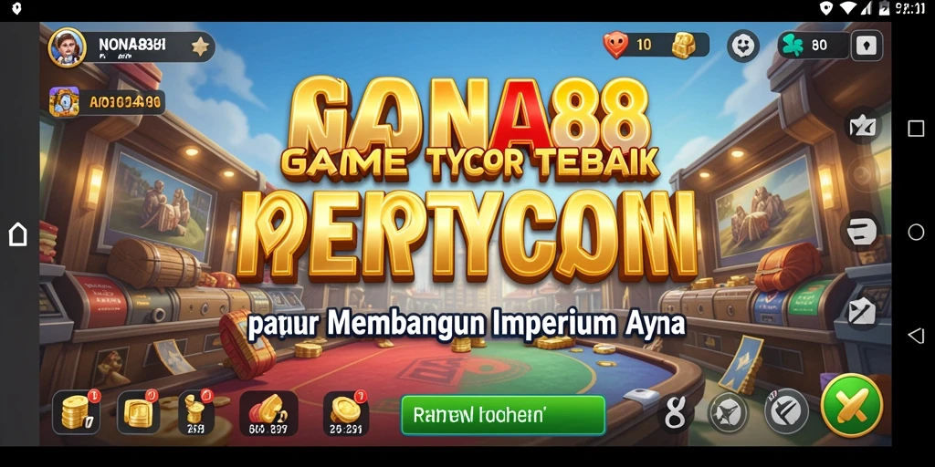 Tampilan screenshot NONA88 dengan gameplay Tycoon yang menarik dan strategis.