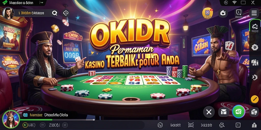 Tangkapan layar menunjukkan gameplay kasino yang menarik dan mendebarkan.