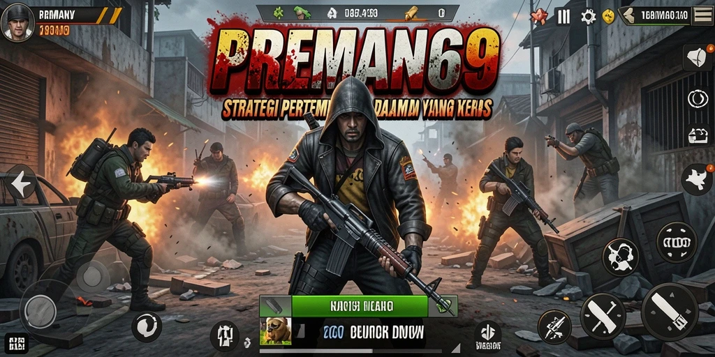 Tampilan screenshot utama PREMAN69 dengan gameplay Strategy yang intens.