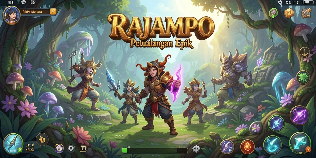 Tampilan gameplay RAJAMPO yang penuh aksi dan eksplorasi.