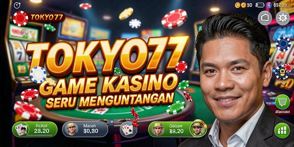 Tampilan utama TOKYO77 dengan berbagai pilihan permainan Kasino menarik.