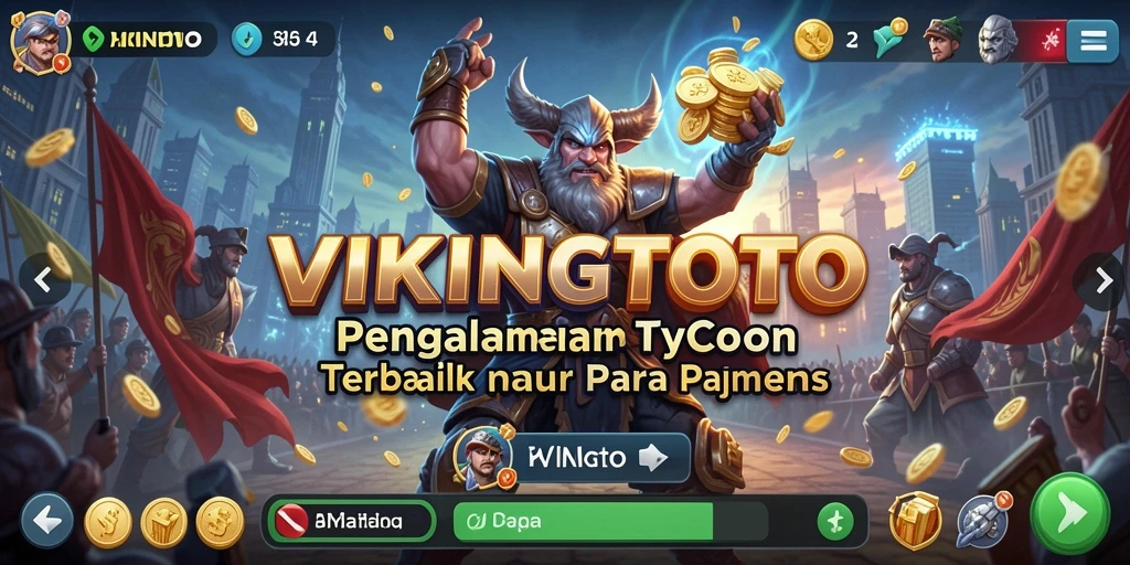 Tampilan gameplay menarik dalam VIKINGTOTO dengan elemen Tycoon.