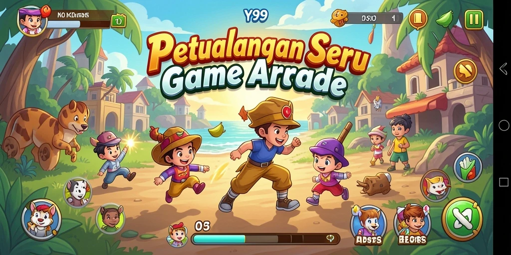 Tampilan gameplay Y89 yang menarik dan dinamis dalam setiap level.